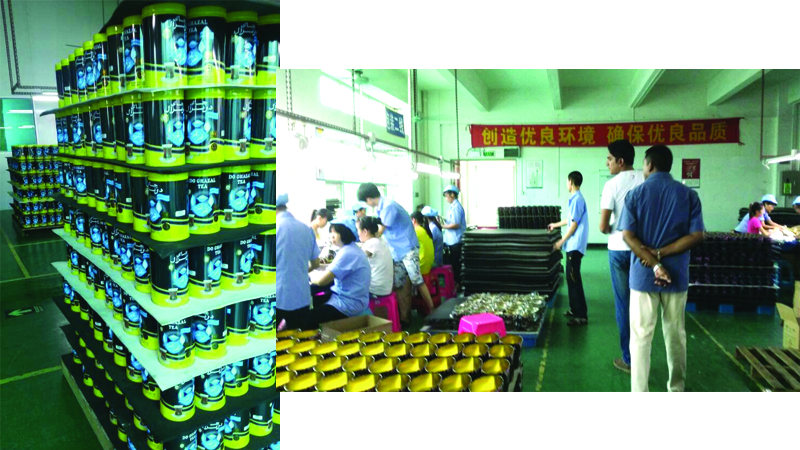 caddy tin box customers visit the factory